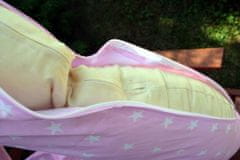 KHC Těhotenský kojící relaxační polštář Zuzanka 260 cm Bílé hvězdičky na růžové Pratelný potah 25 barevných variant