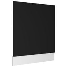 Greatstore Panel na myčku černý 59,5 x 3 x 67 cm dřevotříska