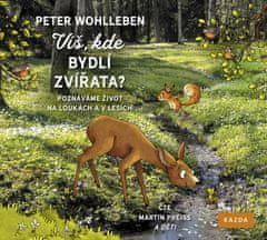 Peter Wohlleben: Víš, kde bydlí zvířata? - Poznáváme život na loukách a v lesích - CD (Čte Martin Preiss)