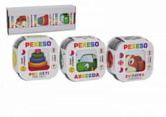 Pexeso 3ks Abeceda, Zvířátka, Pro děti - společenská hra v krabičce 8x21x4cm