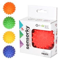 Baby Mix Senzorická koule červený ježek 1 ks v krabičce
