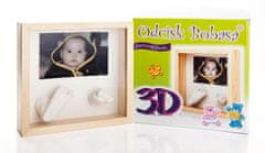 BABY ONO Otisk dětský 3D s rámečkem 1 okénkovým
