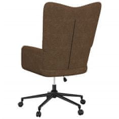 Greatstore Relaxační židle hnědá textil