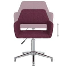 shumee Otočná kancelářská židle fialová textil