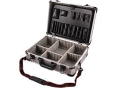 Extol Craft Kufr na nářadí hlíníkový (9700) kufr na nářadí hlíníkový, 450x330x150mm, šedá barva