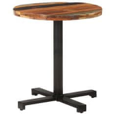 Vidaxl Bistro stolek kulatý Ø 70 x 75 cm masivní recyklované dřevo