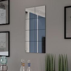 shumee vidaXL Frameless Mirror Tiles Glass, 8 ks, 20,5 cm