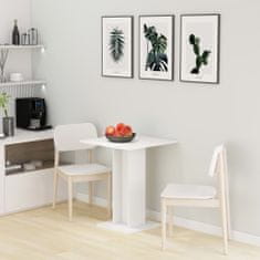 Greatstore Bistro stolek bílý 60 x 60 x 75 cm dřevotříska