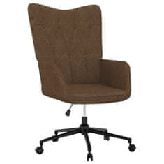 Greatstore Relaxační židle hnědá textil