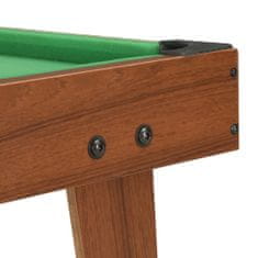 Greatstore Mini kulečníkový stůl 92 x 52 x 19 cm hnědý a zelený
