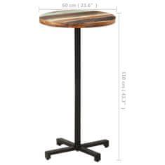 shumee Bistro stolek kulatý Ø 60 x 110 cm masivní recyklované dřevo