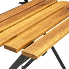 Vidaxl Skládací židle na balkon 4 ks masivní akáciové dřevo