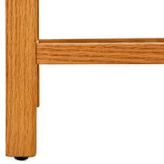 Vidaxl Botník s 5 policemi 50 x 27 x 100 cm masivní dubové dřevo