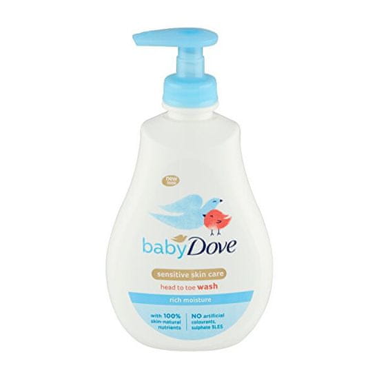 Dove Mycí gel pro děti na tělo i vlásky Baby (Head To Toe Wash Rich Moisture)