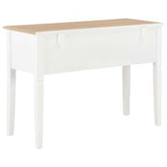 Petromila Psací stůl bílý 109,5 x 45 x 77,5 cm dřevo