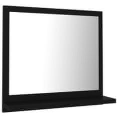 shumee Koupelnové zrcadlo černé 40 x 10,5 x 37 cm dřevotříska