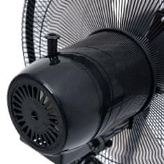 Greatstore Stojanový mlhový ventilátor 3 rychlosti foukání černý
