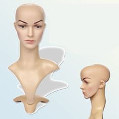 Vidaxl Aranžérská plastová hlava - žena - A