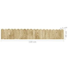 Greatstore Trávníkové lemy 2 ks 120 cm impregnované borové dřevo