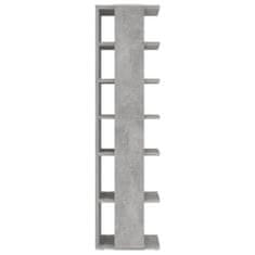 Vidaxl Botník betonově šedý 27,5x27x102 cm kompozitní dřevo