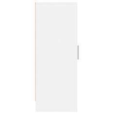 Greatstore Botník bílý 32 x 35 x 92 cm dřevotříska