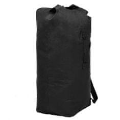 Greatstore Sportovní taška v army stylu 85 l černá