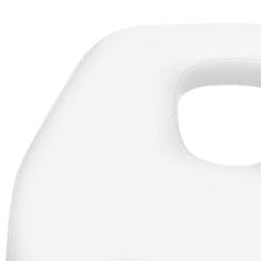 Greatstore Masážní stůl bílý 180 x 62 x (86,5–118) cm