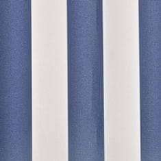Vidaxl Plachta na markýzu plátěná modro-bílá 3 x 2,5 m (bez rámu)