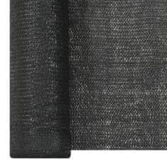 Vidaxl Stínící tkanina černá 3,6 x 25 m HDPE 195 g/m2