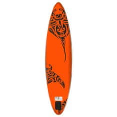 shumee Nafukovací SUP paddleboard 320 x 76 x 15 cm oranžový