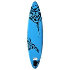 shumee Nafukovací SUP paddleboard set 366 x 76 x 15 cm modrý