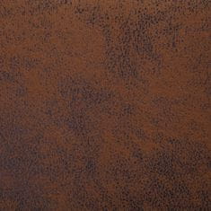 Petromila Lavice s úložným prostorem 116 cm hnědá umělá broušená kůže