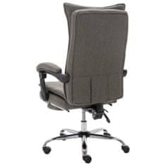 Greatstore Kancelářská židle šedá textil