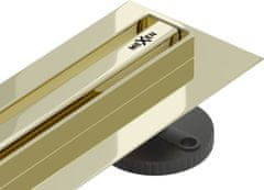Mexen Flat 360 slim žlab otočný 120 cm zlato (1541120)