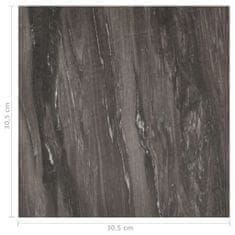 shumee Samolepicí podlahové desky 20 ks PVC 1,86 m2 tmavě šedé