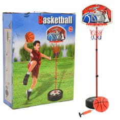 Vidaxl Přenosná basketbalová hrací sada nastavitelná 120 cm