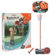 Greatstore Přenosná basketbalová hrací sada nastavitelná 109–141 cm
