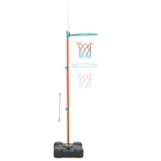 Vidaxl Přenosná basketbalová hrací sada nastavitelná 109–141 cm