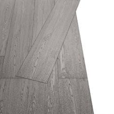 Greatstore Samolepicí podlahová krytina PVC 5,21 m2 2 mm tmavě šedá