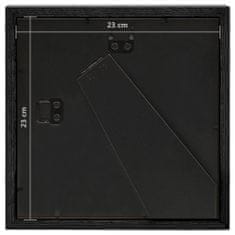 shumee 3D fotorámečky 5 ks černé 23 x 23 cm pro obraz 13 x 13 cm