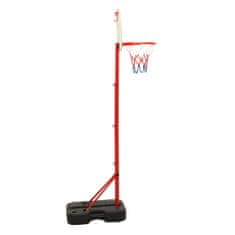 Greatstore Přenosná basketbalová hrací sada nastavitelná 138,5–166 cm