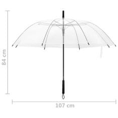 Greatstore Deštník průhledný 107 cm