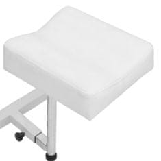 Petromila Masážní židle s podnožkou bílá 127 x 60 x 98 cm umělá kůže