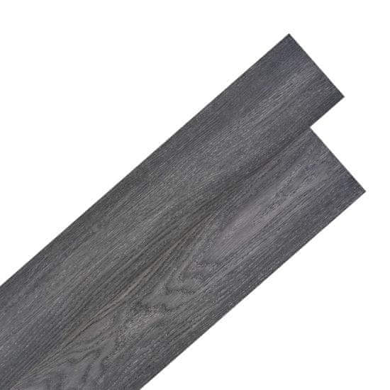Vidaxl Samolepící podlahová krytina PVC 5,21 m2 2 mm černá a bílá