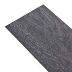 shumee Samolepící podlahová krytina PVC 5,21 m2 2 mm černá a bílá