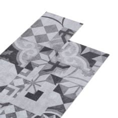 Greatstore Samolepicí podlahová krytina PVC 5,21 m2 2 mm šedý vzor