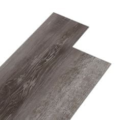 Greatstore Samolepicí podlahová krytina PVC 5,21 m2 2 mm pruhované dřevo