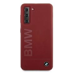 Bmw BMHCS21MSLBLRE hard silikonové pouzdro Samsung Galaxy S21 PLUS 5G red Silicone Signature Logo