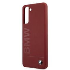 Bmw BMHCS21SSLBLRE hard silikonové pouzdro Samsung Galaxy S21 5G red Silicone Signature