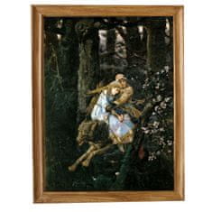 INFRADŮM Sálavý topný panel s potiskem v rámu "Vasněcov: Ivan Carevič jedoucí na šedém vlku", 500w